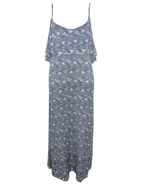 Triangle Print Maxi Dress